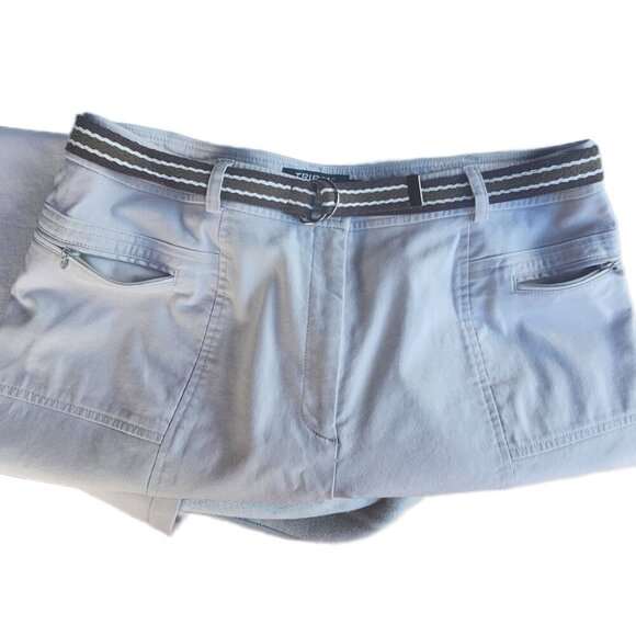 Tribal Stretch Extensible Women's Casual Off White Pants - 12 - Picture 4 of 7